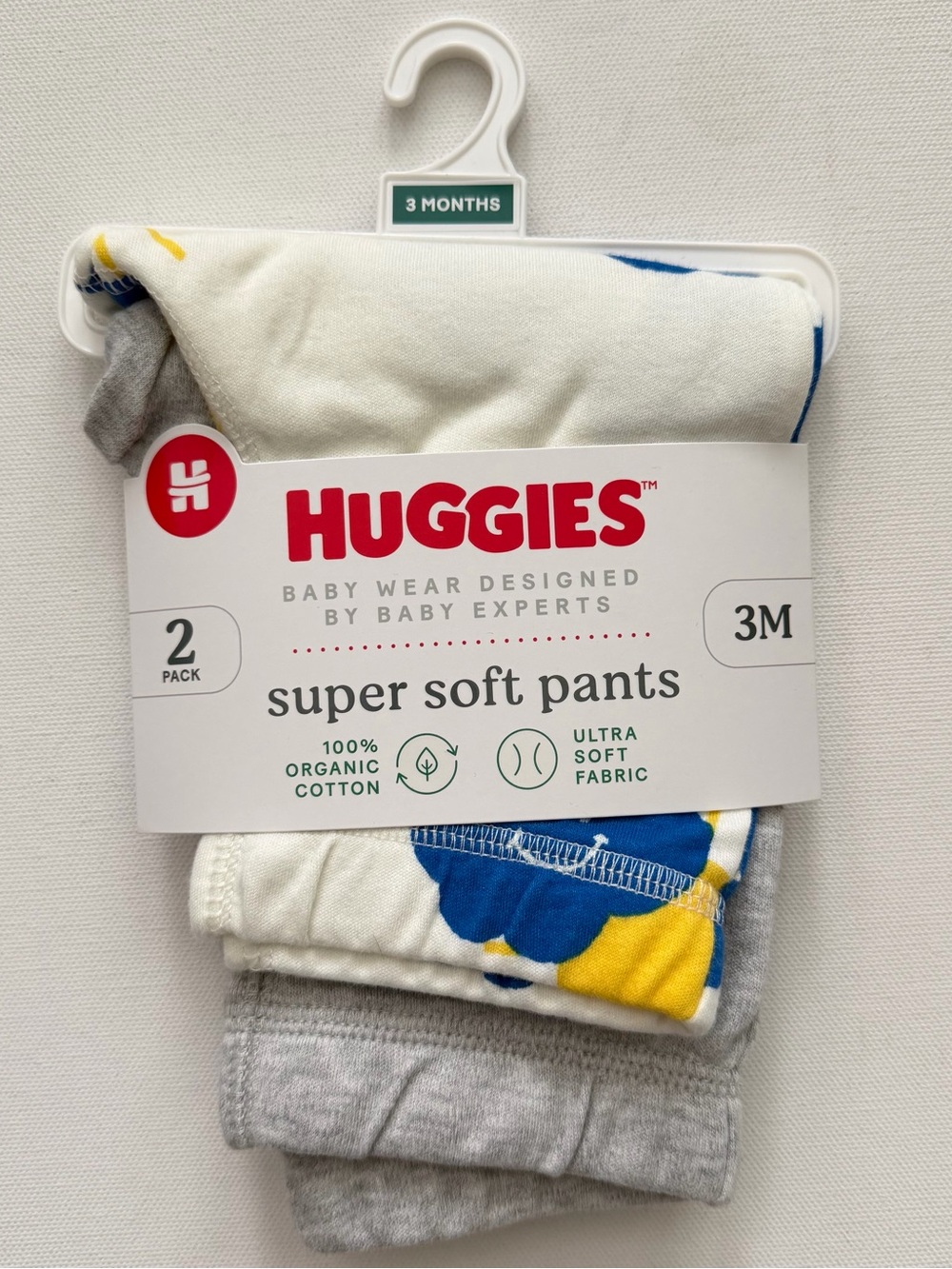 Huggies Super Soft Baby Pants Size 3M (2 Pack)